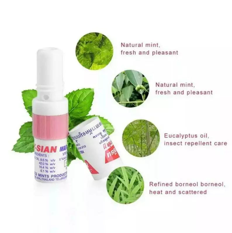 6 Poy Sian Mark II Thai Herbal Inhalers - Breathe Easy, Anytime, Anywhere